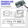 Auto Car Audio Converter RCA Stereo High To Low Speaker Level Converter Adapter Adjustable Frequency Line Universal RCA Line 12V