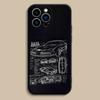 K-Knight Rider K-KITT Car For iPhone 17,16,15,14,13,12,11,Pro,Max,Plus,E,SE4,Air,Mini Black Soft Cover Phone Case
