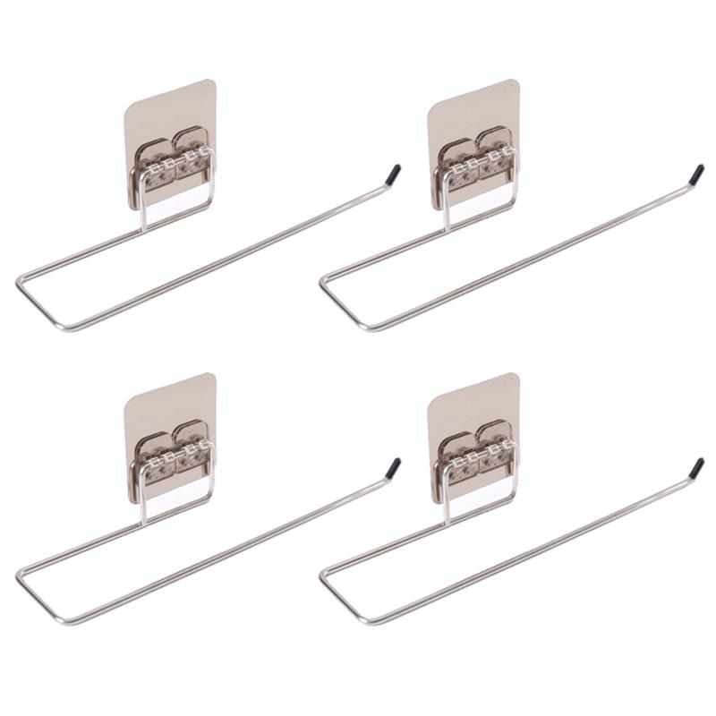 Ленивый тканевый кронштейн из нержавеющей стали без штамповки, наклеенный на кухню, ванную комнату, стеллаж для хранения туалетной бумаги, подвесная стойка