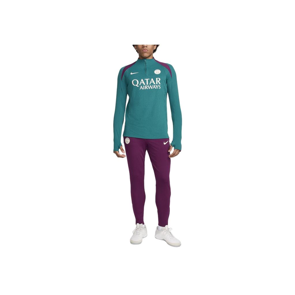 Nike Paris Saint-Germain Offensive Elite Team Letter Print Pullover Comfortable Moisture-Wicking Long Sleeve Football Shirt Men Tops FN9280-382