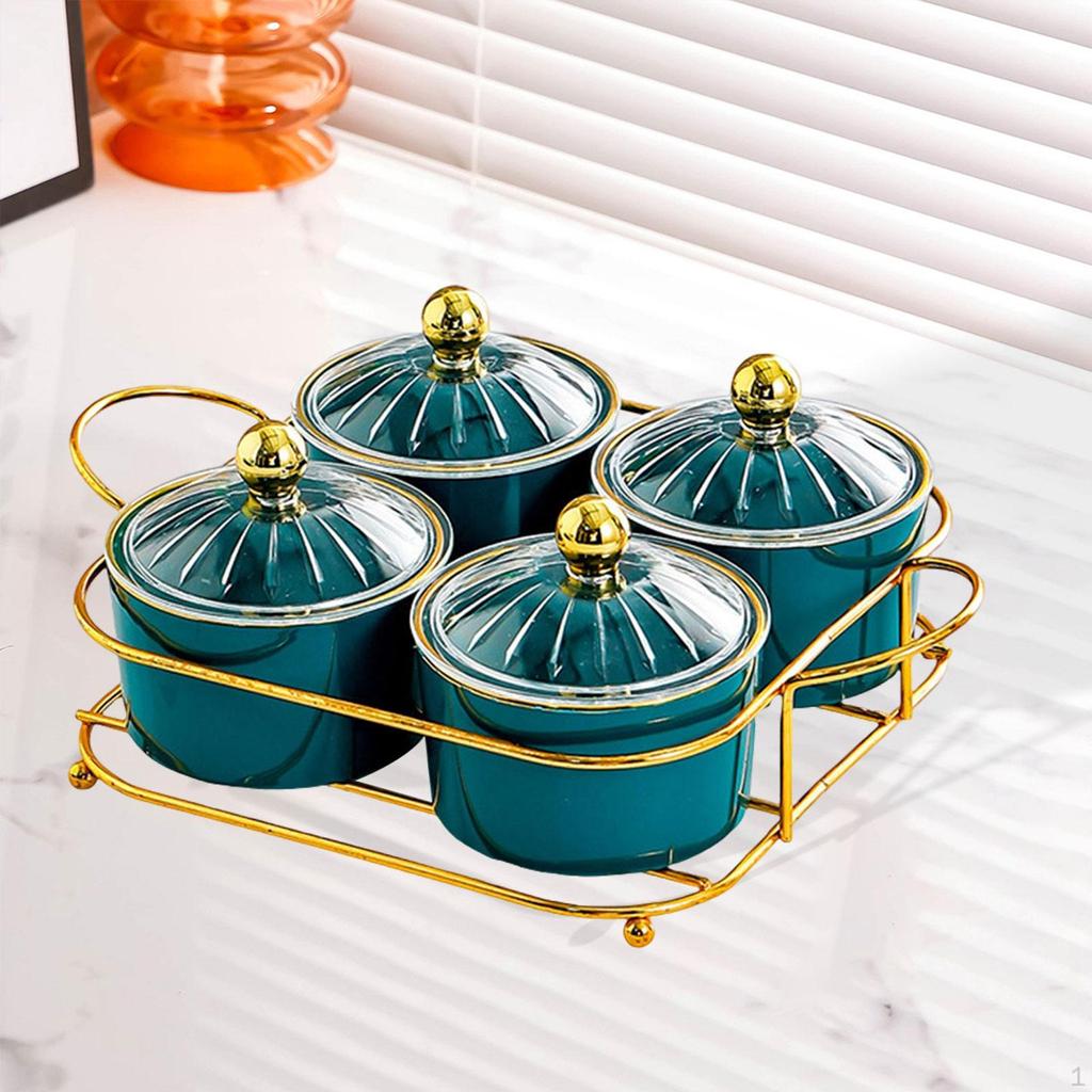 Набор тарелок для сухофруктов, разделенная сервировочная тарелка, 4 решетки, банка для закусок и печенья для свадебной кухни