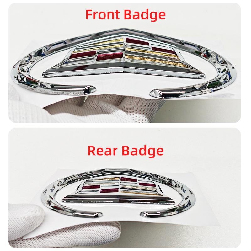 1pcs ABS 109mm 158mm for Cadillac SRX ATS XTS Car Front Grille Emblem Rear Tail Bumper Trunk Sticker Badge Styling Accessories