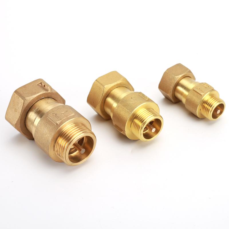 1/2" 3/4" 1" BSP Пневматический обратный клапан Соединитель DN15/20/25 Шланг Трубка Воздух Газ Односторонний клапан Водосчетчик/Насос Латунный фитинг для трубы