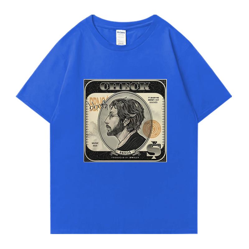 New in Hot Sale Bbno$ Check Fans Tour 2025 T Shirts Men Women Y2k Funny vintage short sleeve T-shirt Unisex 100% Cotton clothing