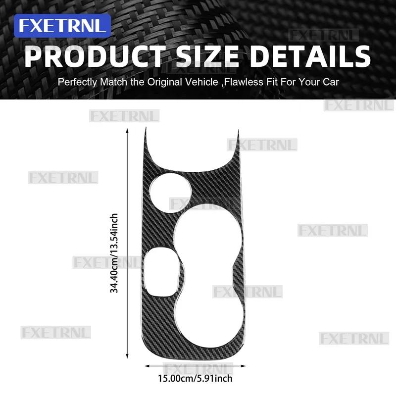 For Fiat 500X 2014 2015 2016 2017 2018 2024 2025 2026 Car Interior Real Soft Carbon Fiber Sticker
