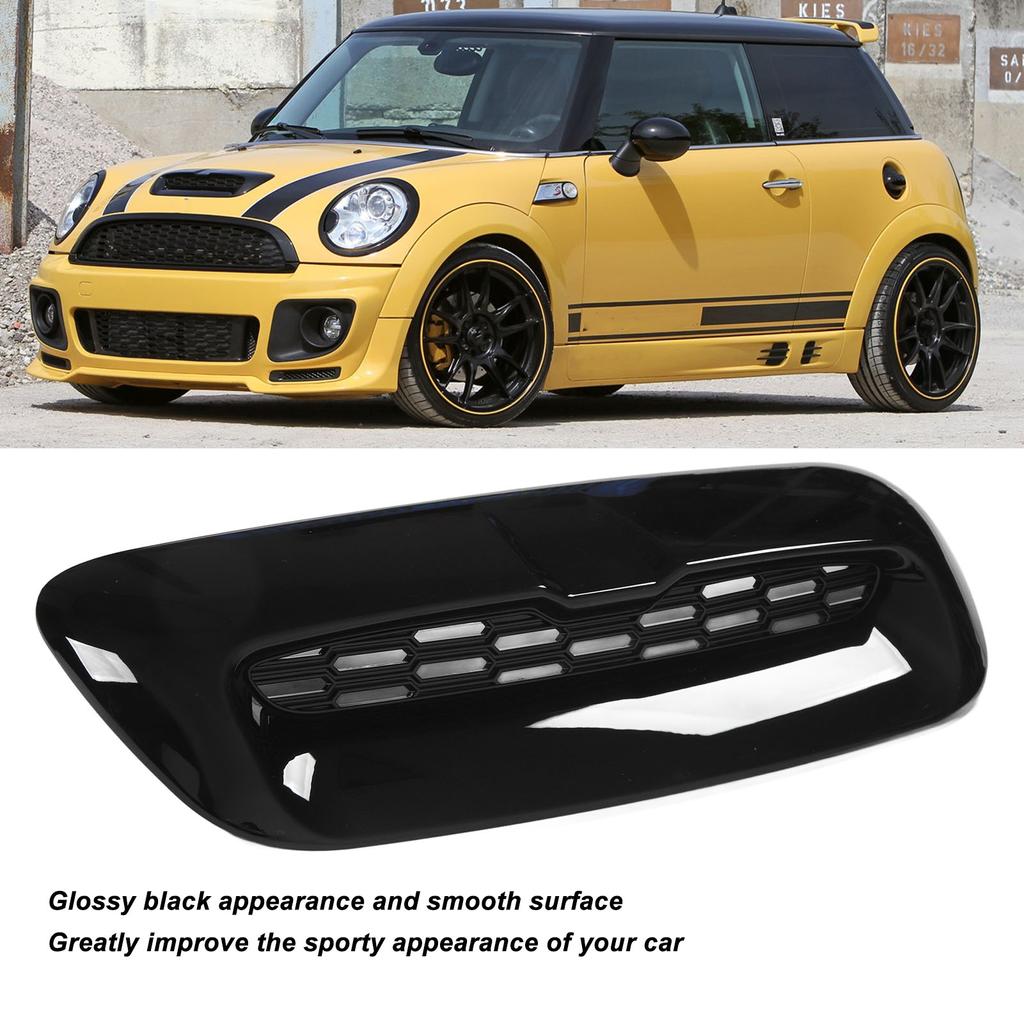 2PCS Front Engine Hood Vent Trim Bright Black Air Outlet Cover Replacement For BMW Mini Cooper S R56 R55 R57 R58 R59 Engine Trim