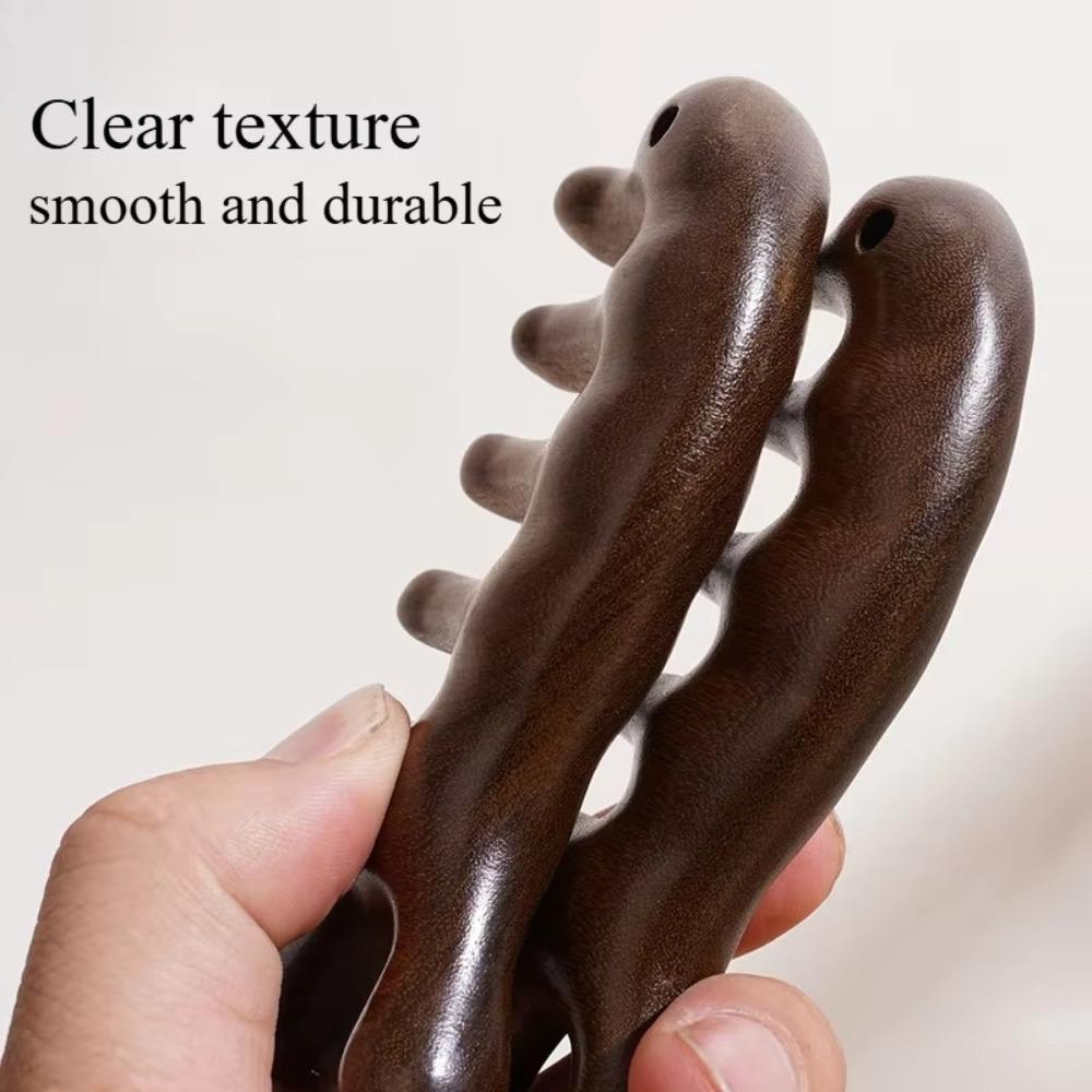 Инструменты для расчесывания волос на голове, пять широких зубчатых гребней, переносная деревянная массажная расческа