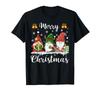 Santa Claus Merry Christmas Unisex Black Shirt