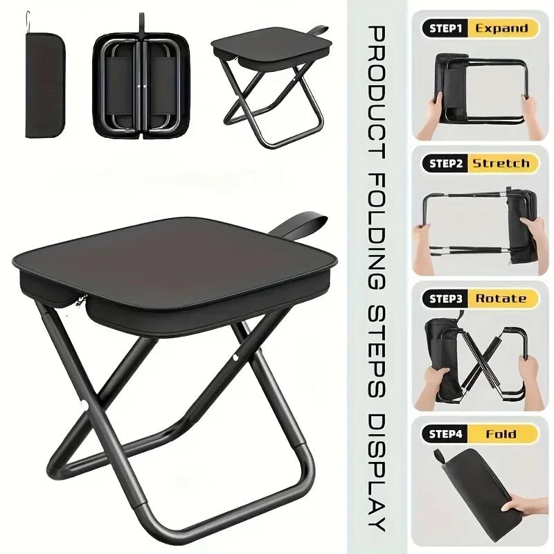 Ultra-Light Portable Folding Chair Multi-Function Compact Outdoor Picnic Camping Stool for Travel And Fishing