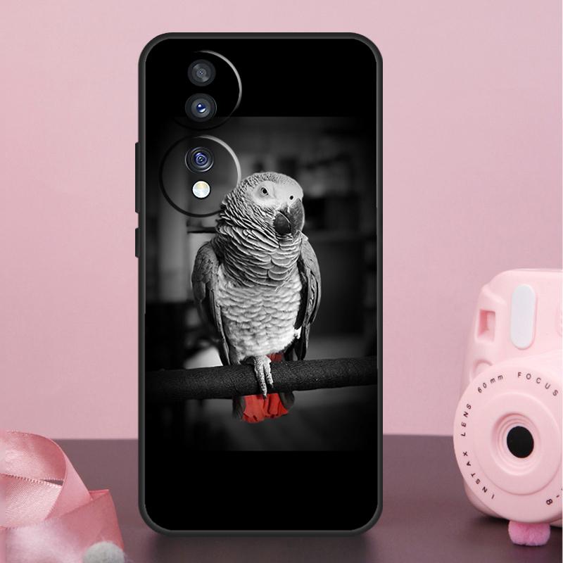 African Grey Parrot Case For Honor X9a X8a X7a X6a X7 X8 X9 X9b X8b Honor 10 50 70 90 Lite Magic 6 5 Pro Cover