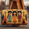 Travel bag New Western Style Series Short Distance Portable Quilted and Embroidered Travel Bag Multifunctional Sports Fitness Bag
