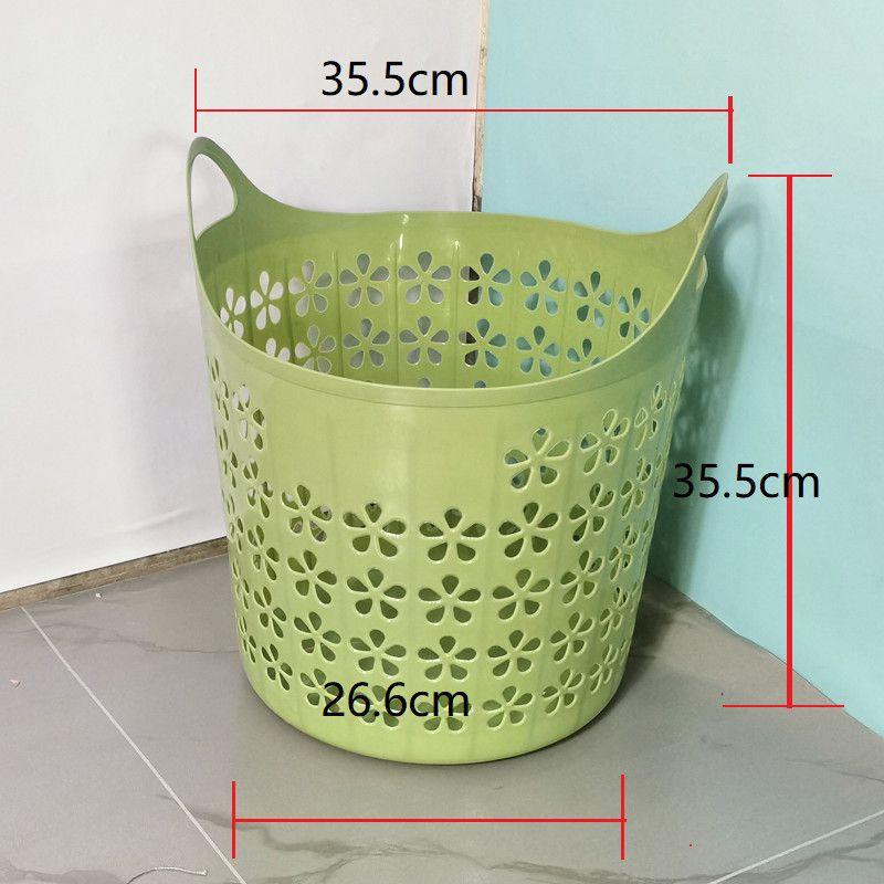 Домашняя большая пластиковая корзина для хранения игрушек, одежды для стирки, прочный контейнер для мелочей