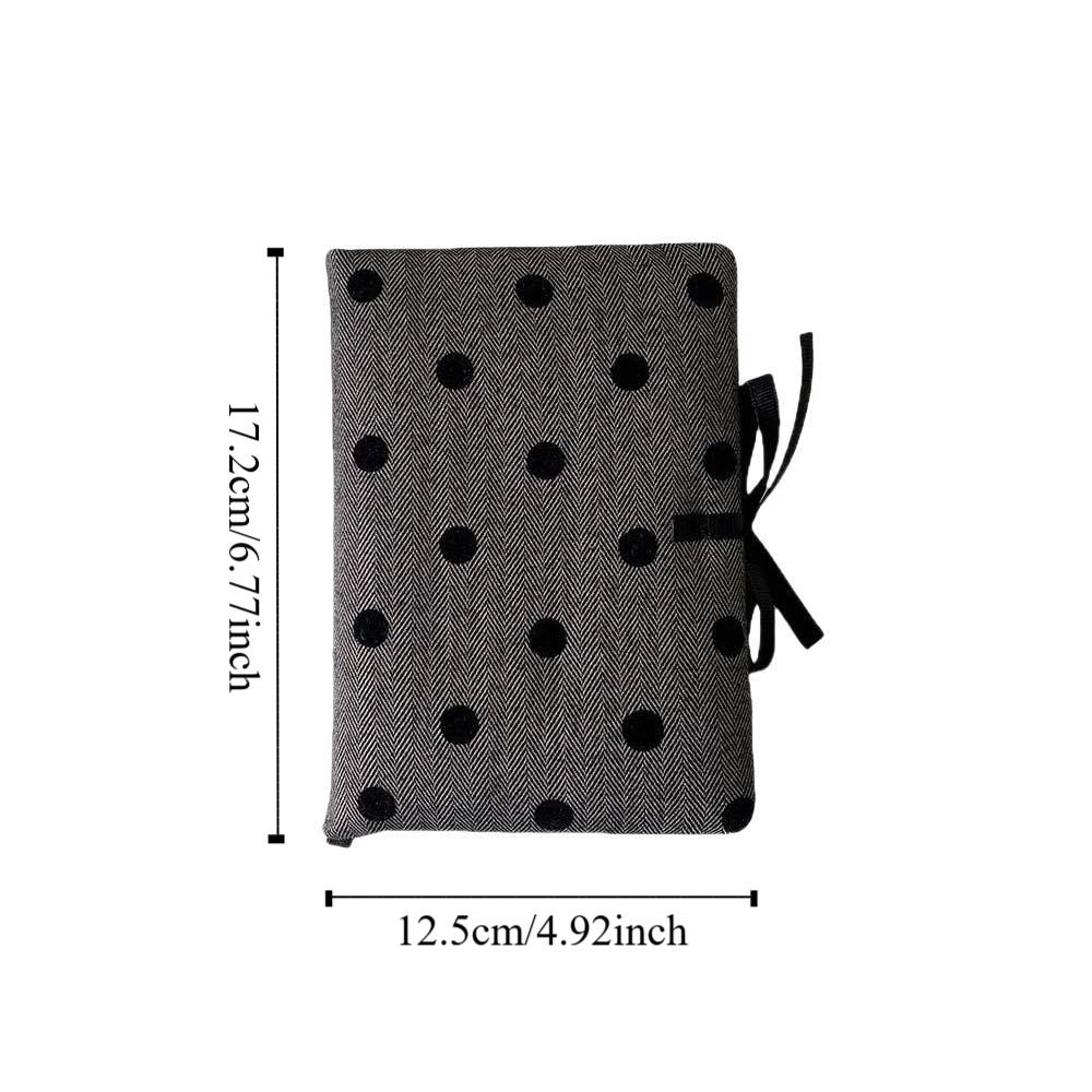 Учебные бумаги Тканевые ремешки Блокнот Серая обложка в горошек Корейский стиль Блокнот Студент