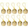 10 Pcs Christmas Craft Bells Vintage Bells Decorative Bells for WindChime Dog Cat Training Christmas Party Holiday Decoration
