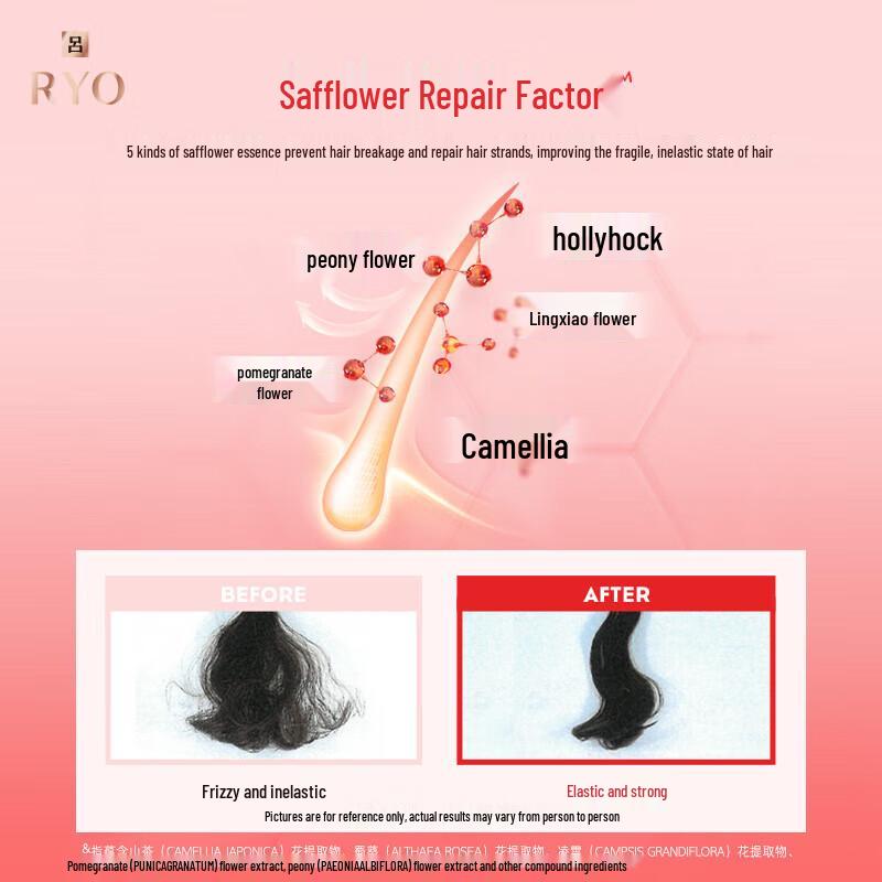 Ryo Шампунь для восстановления поврежденных волос с красным женьшенем