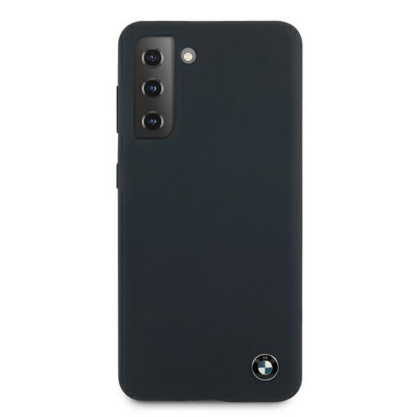 Etui do Samsung Galaxy S21 Plus BMW Silicone Signature Granatowy