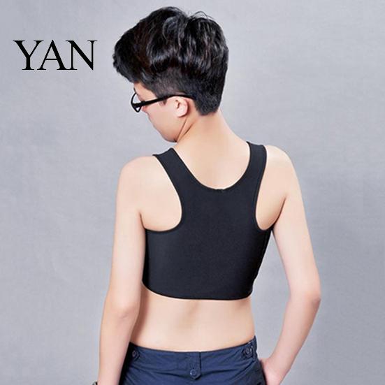 Short Corset Vest Washable Prevent Sagging Acrylic Fiber Lesbian Chest Breast for Summer