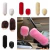 1 Pair of Plush Car Plush Handbrake Cover Soft Handbrake Grip Covers Manual Transmission
