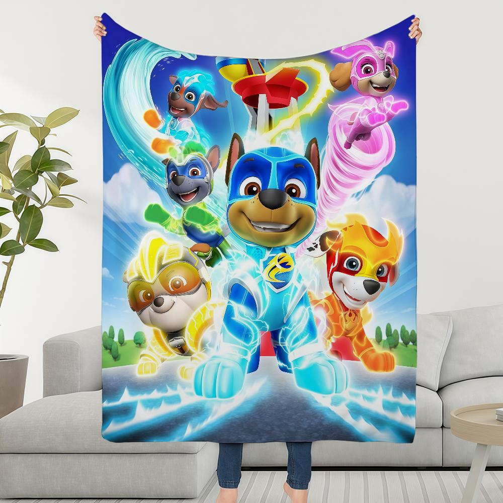 Blanket Throw Super Cosy Plush Living P-PAWS-ES Room Sofa Couch Childish CARTOON P-PatrolS-ES Birthday Gifts