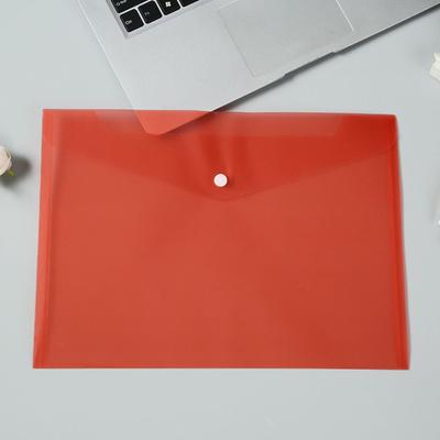 1 шт. с кнопкой-защелкой Карман-папка формата А4 Прозрачный пластик Файлы для документов Папки Прозрачный конверт Кошельки на кнопке