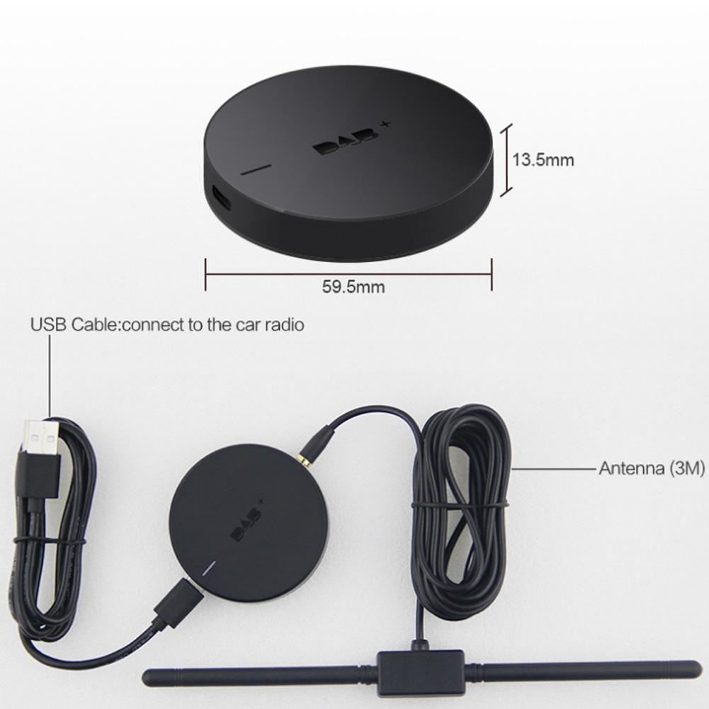 USB-порт DAB+-ресивер с усиленной антенной для Android 5.1 или более поздней версии