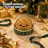 Holiday Desktop Decorations Christmas Bun Squeeze Toy with Steamer, Soft Sensory Fidget Toy, Cute Slow Rebound Fidgets Rising TPR Glitter, Desk Decor