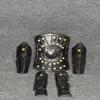 Medieval Steel Heater Collectible Shield Black Bracer and Leg Armor Steel Protection for LARP  Cosplay.