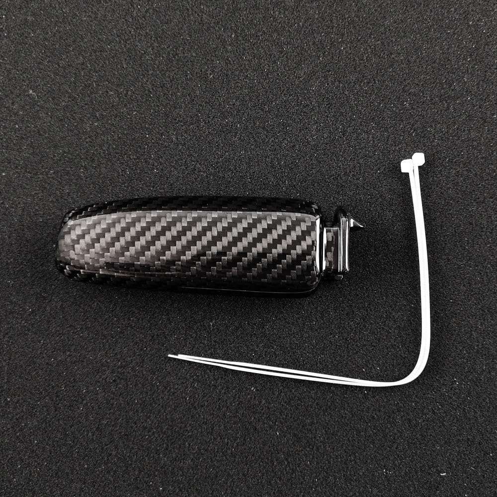 AIRSPEED Carbon Fiber Car Handbrake Cover Replace Handle Lever Case for Ford Mustang 2015-2023 Accessories