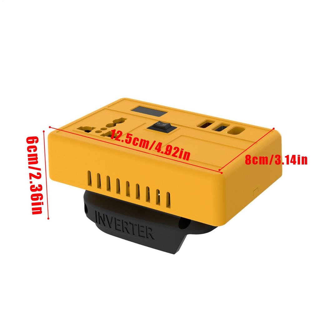 150W Battery Inverter DC 21V To AC 220V Electric Tool Battery Inverter Power Inverter Portable Intelligent Inverter Converter