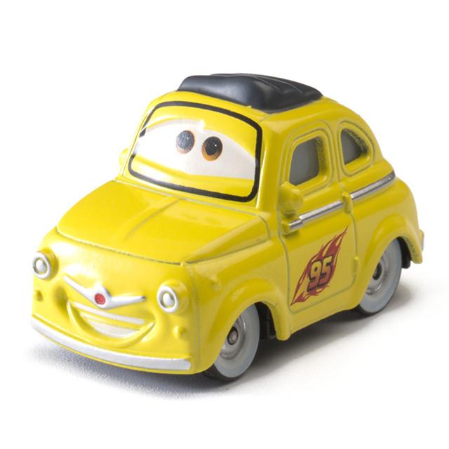 Нетоксичные машинки Pixar Cars Игрушка Молния Маквин Джексон Шторм Король Мэтр 1:55 Литая модель автомобиля из сплава, подарок на Рождество для ребенка