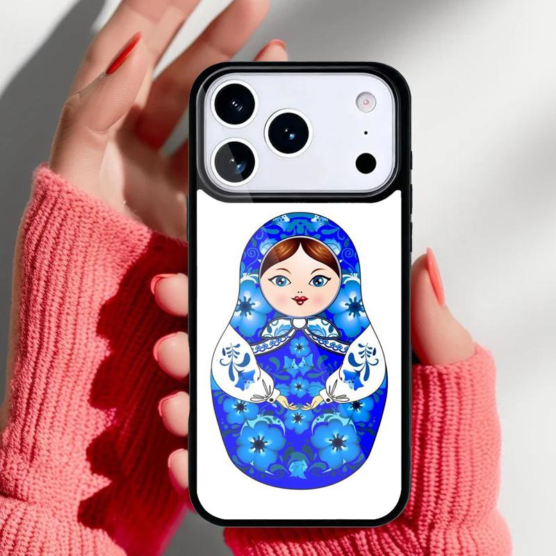 Russian Nesting Doll Phone Case for iPhone 17 Air 16e 15 14 13 Pro Max Back Cover for 12 11 Pro Coque