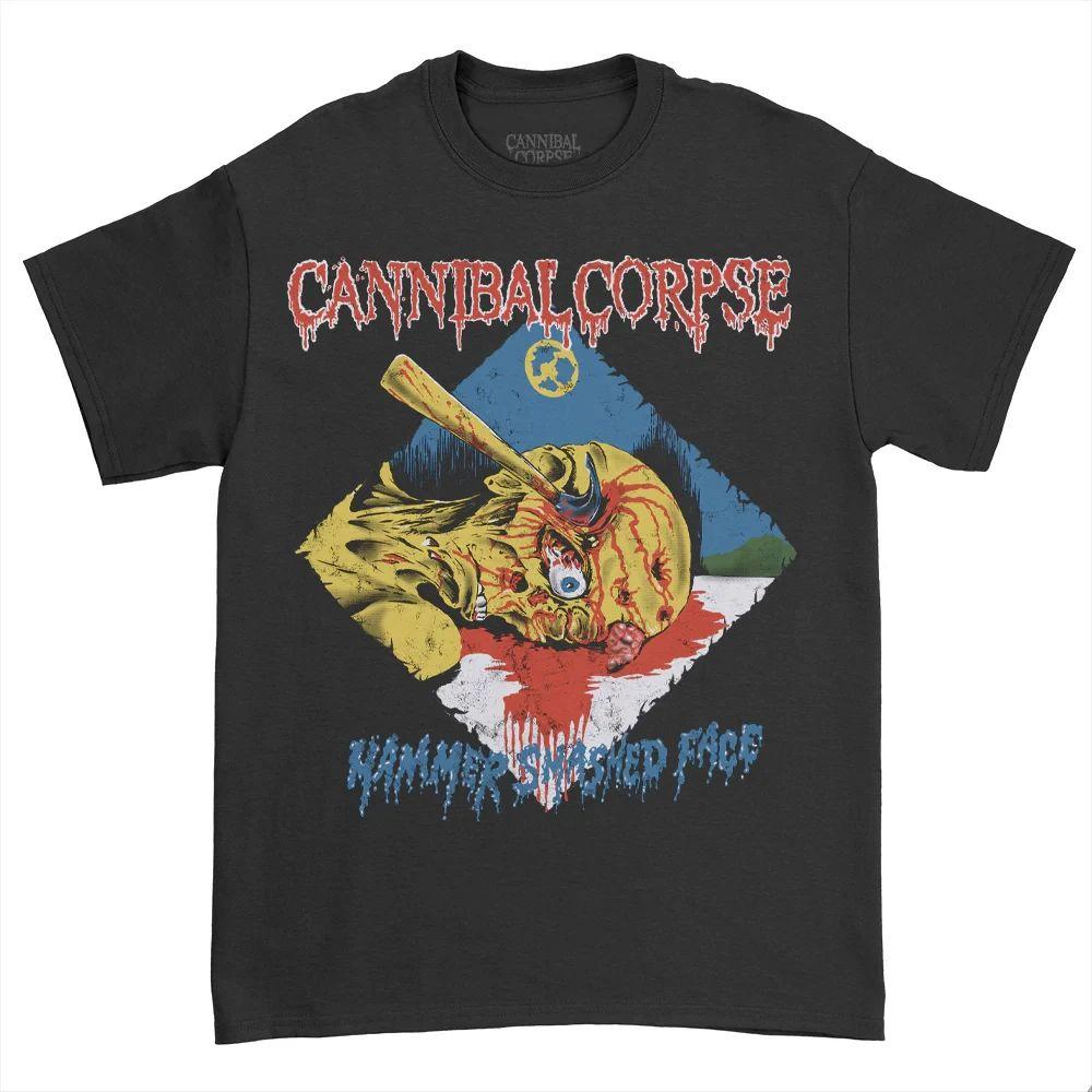 Rock Gothic Metal Tshirts Cannibal Corpse TShirt Band Peripheral Pattern Printing Tops Punk High Street Casual Top Unisex