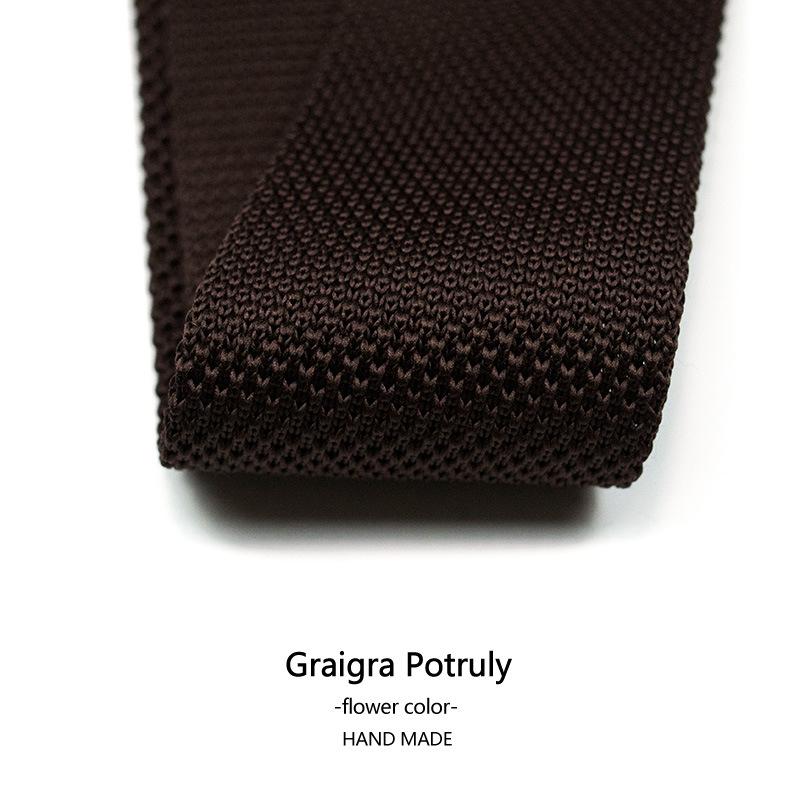 Темно-зеленый маленький галстук 5 см узкий вариант кофейного цвета ретро полосатый британский японский прилив плоский вязаный галстук