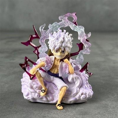 Пятиуровневая фигурка Ника Луффи сидящего, персонажа аниме One Piece - Коллекционная игрушка персонажа аниме, детская кукла в подарок, 10 см