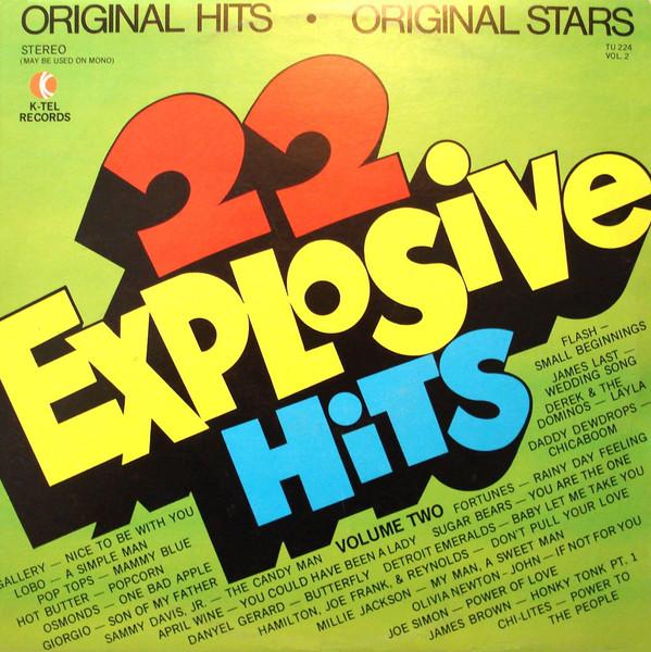 Виниловая пластинка РАЗЛИЧНЫЕ 22 Взрывных Хита Vol 2 TU224 KTEL 1972 US Rock Б/у