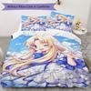 The Rising of the Shield Hero Pattern Bedding,Quilt Set Quilt Cover Pillowcase Home Birthday Gift(1 * Duvet Cover + 2 * Pillowcase, Without Core)_lx