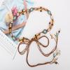 Bohemian Colorful Braided Waist Rope Ethnic Style Woman Dress Belt Y2K Waist Chain Dress Decorative Accessories Gift