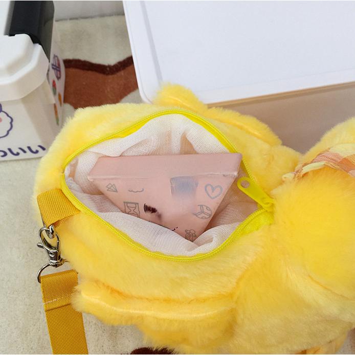 Плюшевые рюкзаки, милые забавные плюшевые сумки для взрослых и детей с уткой и животными, сумка через плечо в форме животных, сумка через плечо Kawaii Bag