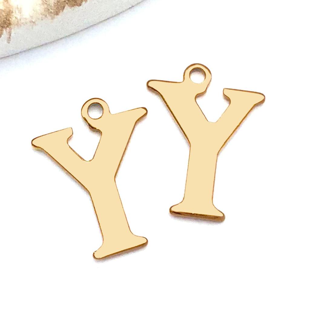 Подвески с буквами алфавита из нержавеющей стали, ювелирные аксессуары для самостоятельного изготовления ожерелий, браслетов и серег