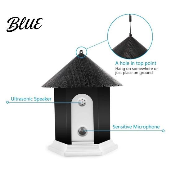 Pet Noise Control Device Dog Ultrasonic Bark Adjustable House Shape Puppy Anti-Barking Indoor Outdoor Deterrent Yard