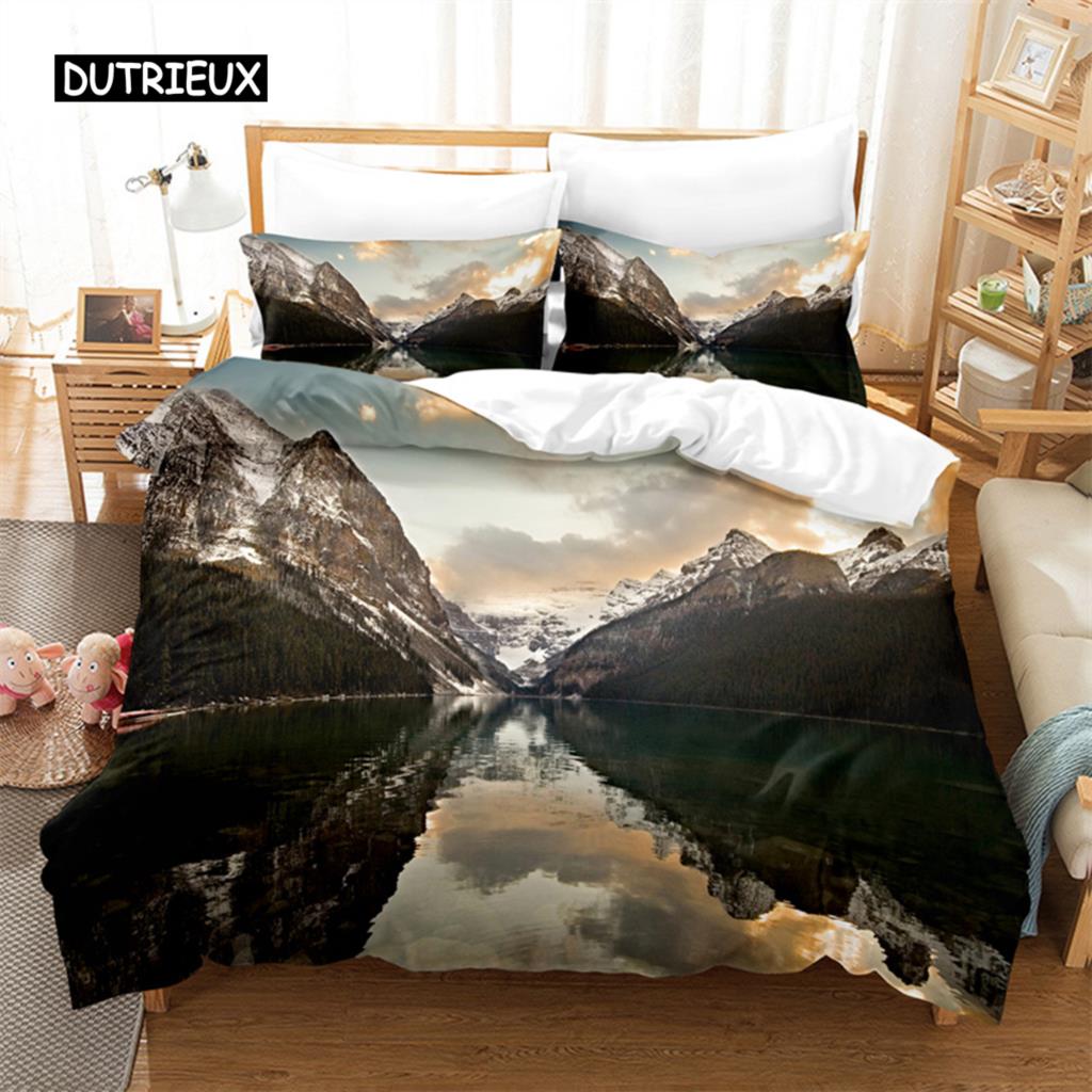 Красивый комплект постельного белья с изображением пляжа на берегу моря, комплект пододеяльников, комплект постельного белья с 3D-принтом, комплект постельного белья размера «queen size», модный дизайн