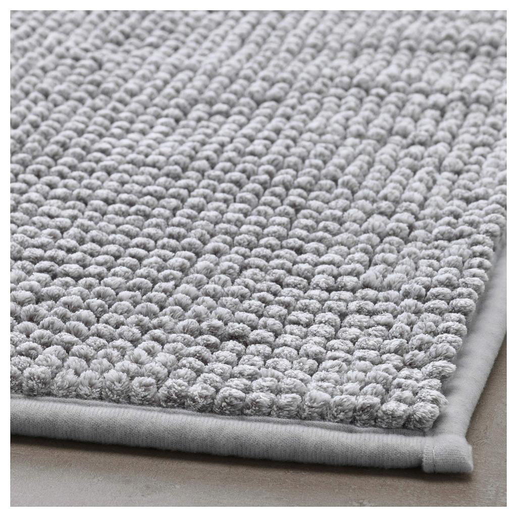 IKEA Bathroom Mat 40x60 Cm Gray White Melange TOFTBO (704.222.71)