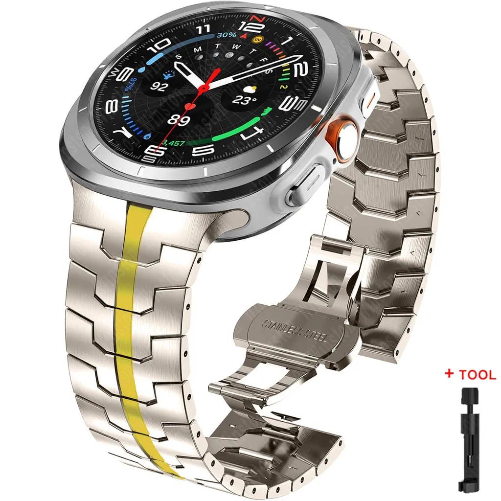 Stainless Steel Metal Bracelet for Samsung Galaxy Watch Ultra 47mm Band for samsung ultra 7 Galaxy Ultra 47MM Wrist Strap Correa