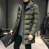 Male Winter Warm Long Outwear Hooded Thicken Mid-length Hooded Men Warm Coat Winter Puffer Jacket Fashion Parka Overcoat