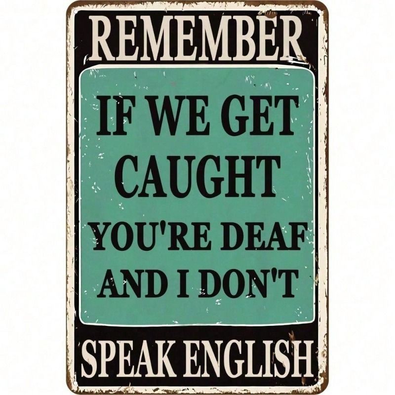 Ретро жестяная табличка 8x12 дюймов Металлический настенный плакат Tommery Декорация для гаража