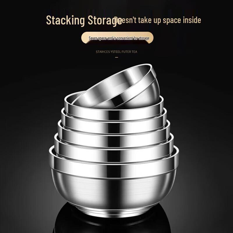 Youxia Stainless Steel Double-Walled Insulated Bowls