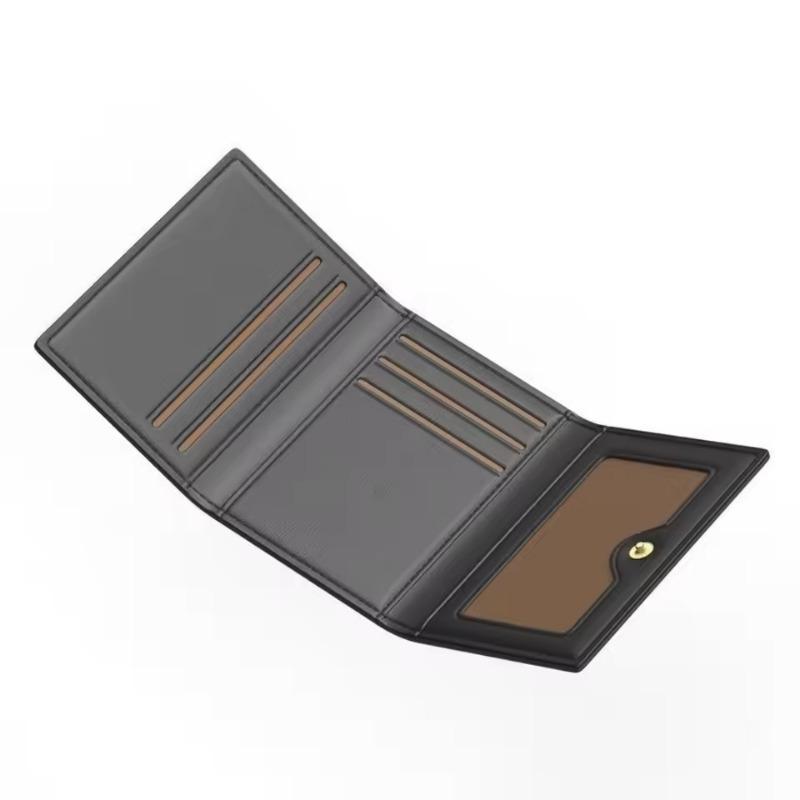 Fashion Men Card Wallets Large Capacity Solid Color Card Holder Multi-card Multifunctional Popup Card Bag Women