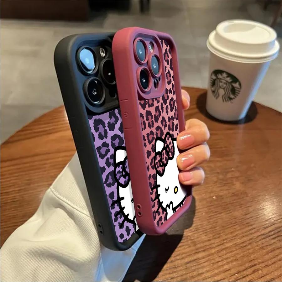 Аниме Х-елло К-итти Милый чехол для телефона для iPhone 16 15 Pro Max 13 12 11 Pro 14ProMax 16Plus XS Max XR 7 8 SE 16e Мягкий чехол