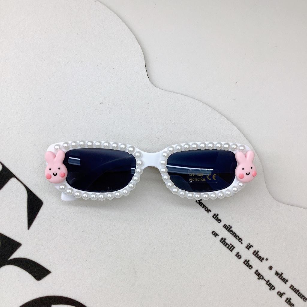 Diy Fashion Children'S Sunglasses Small Box Trend Rabbit Cute Baby Sunglasses Sunscreen Sunscreen Glasses