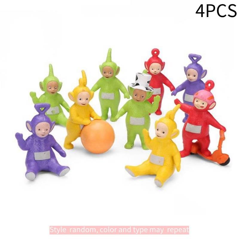 High-quality Pvc Children's Model Toy Teletubbies Phone Case Accessory 5-9cm/1.96-3.54in)
